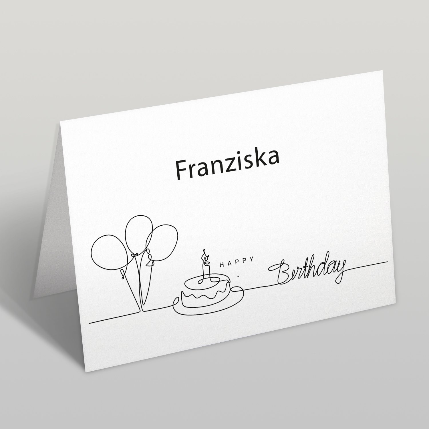 Grußkarte zum Geburtstag - Birthday Wish